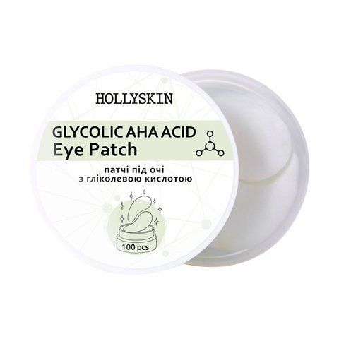 Тканинні патчі під очі HOLLYSKIN Glycolic AHA Acid Eye Patch 0012h фото